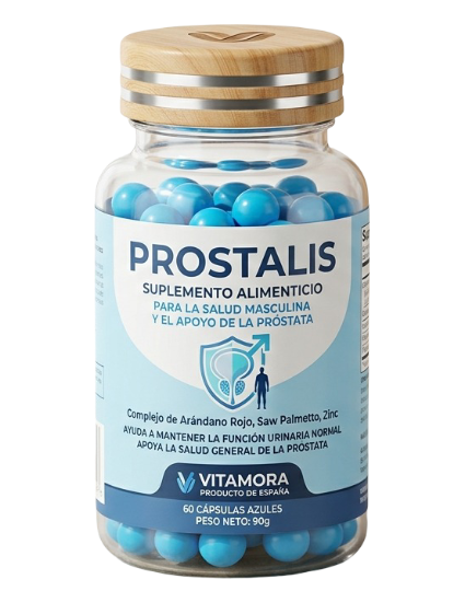 Envase de Prostalis con 60 cápsulas vegetales